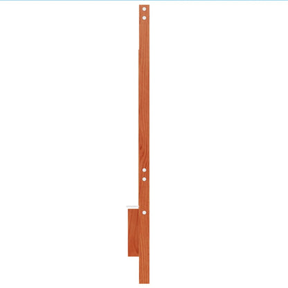 Headboard Wax Brown 140 cm Solid Wood Pine