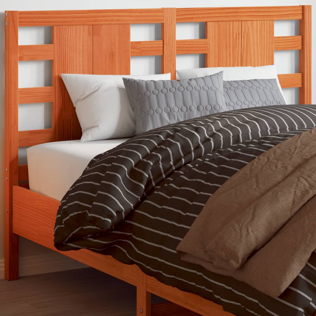 Headboard | Wax Brown | Solid Pine Wood | 135 cm | Durable | Headboard