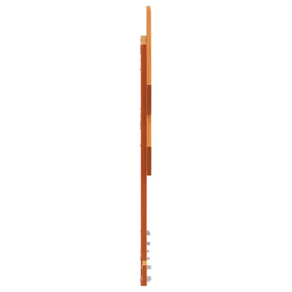 Headboard Wax Brown 100 cm Solid Wood Pine