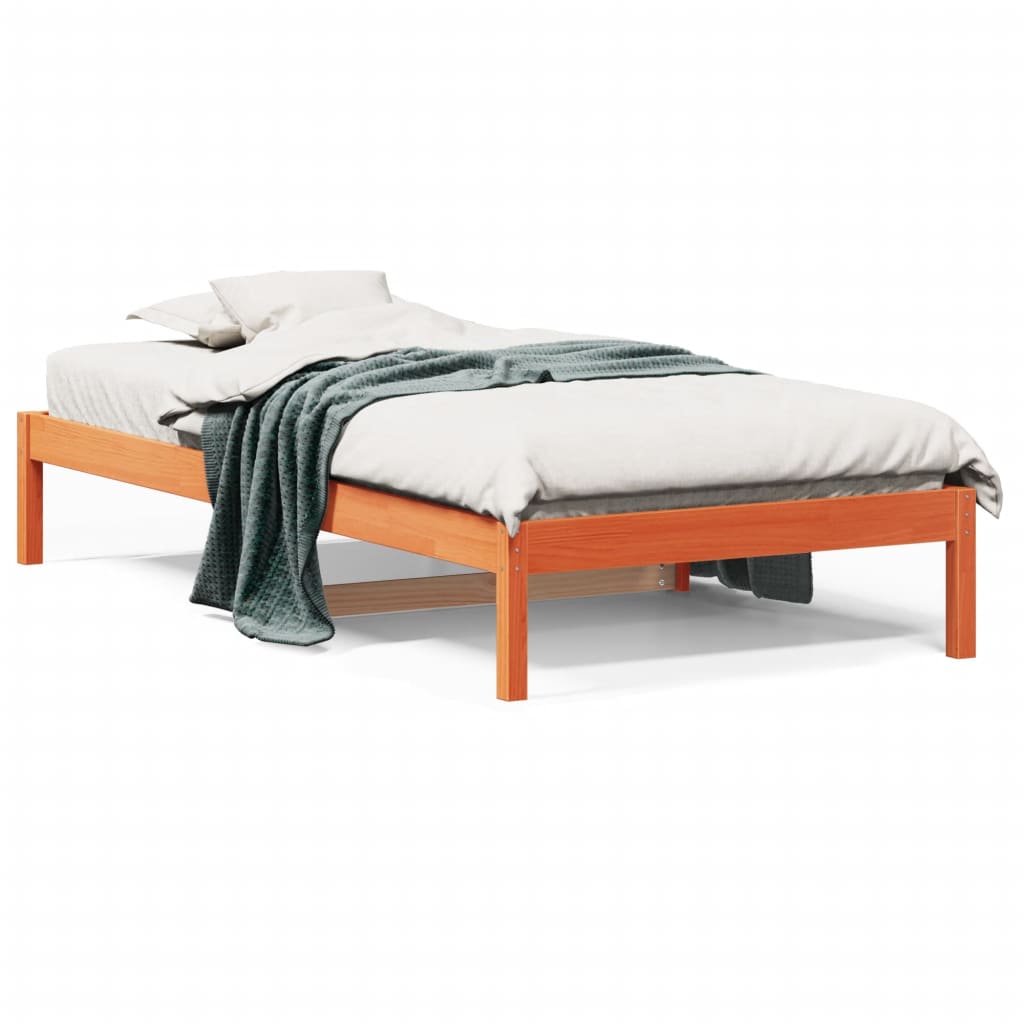 Day Bed | Wax brown | Solid pine wood | Single