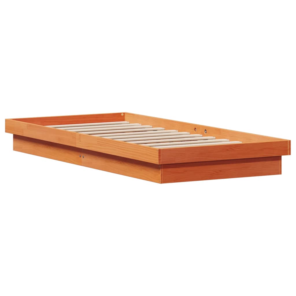 Bed Frame | Wax Brown | Solid pine wood, Plywood | Single | Bed Frame