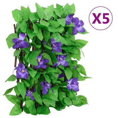  Artificial Ivy Trellis Expandable 5 pcs Green 180x20 cm