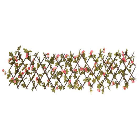  Artificial Ivy Trellis Expandable Dark Pink 180x20 cm