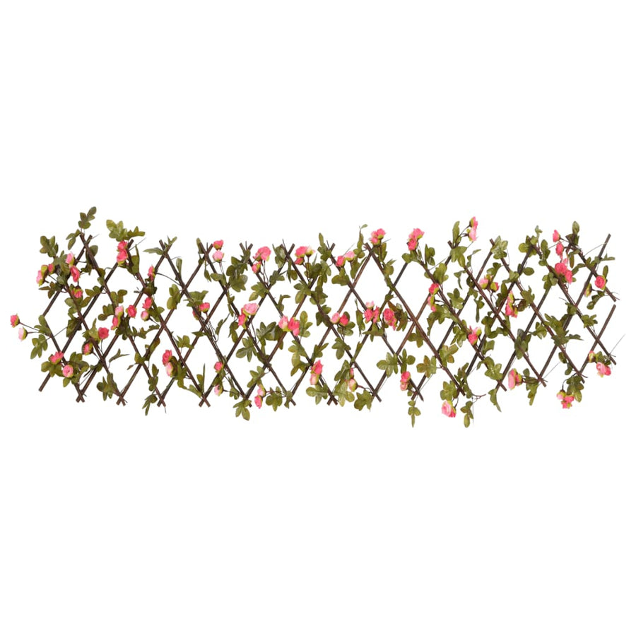  Artificial Ivy Trellis Expandable Dark Pink 180x20 cm