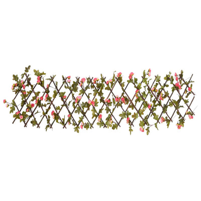  Artificial Ivy Trellis Expandable 5 pcs Dark Pink 180x20 cm