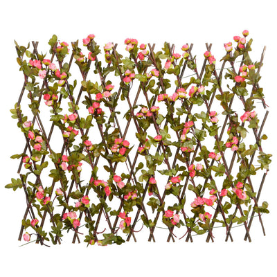  Artificial Ivy Trellis Expandable Dark Pink 180x60 cm