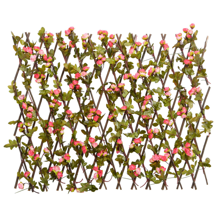  Artificial Ivy Trellis Expandable Dark Pink 180x60 cm