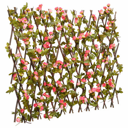  Artificial Ivy Trellis Expandable 5 pcs Dark Pink 180x60 cm
