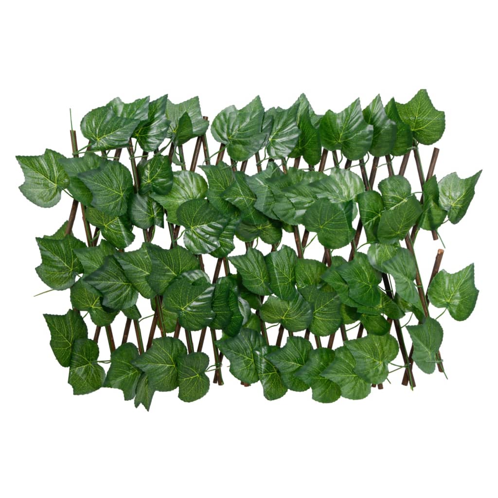 Artificial Grape Leaf Trellis Expandable Green 180x20 cm