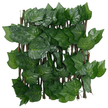 Artificial Grape Leaf Trellis Expandable Green 180x20 cm