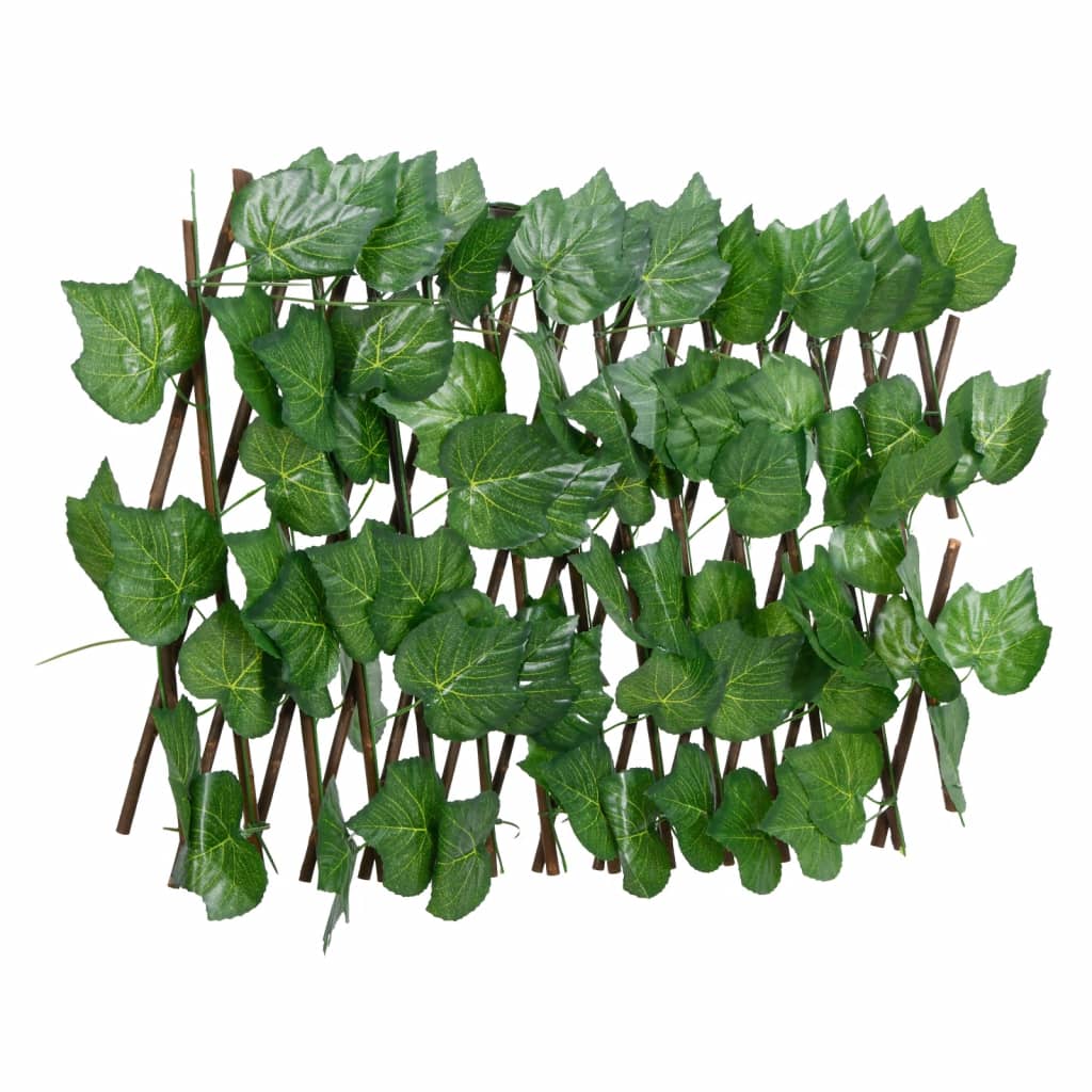 Artificial Grape Leaf Trellis Expandable Green 5 pcs 180x20 cm