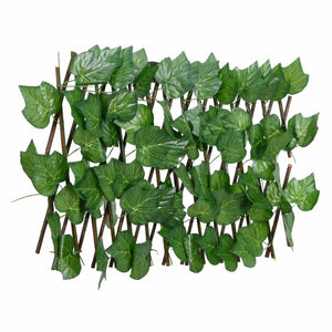 Artificial Grape Leaf Trellis Expandable Green 5 pcs 180x30 cm