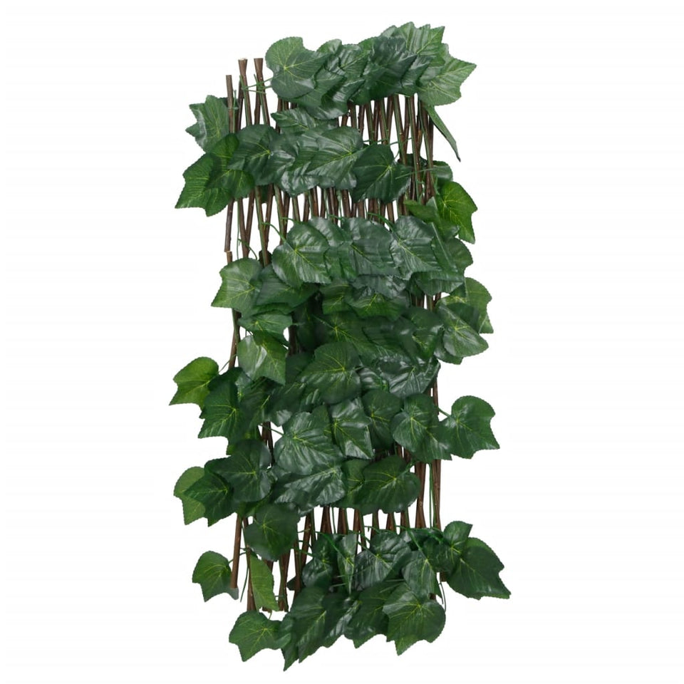 Artificial Grape Leaf Trellis Expandable Green 5 pcs 190x60 cm