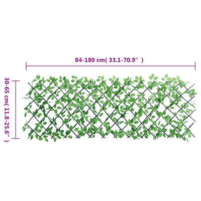  Artificial Ivy Trellis Expandable Green 180x65 cm