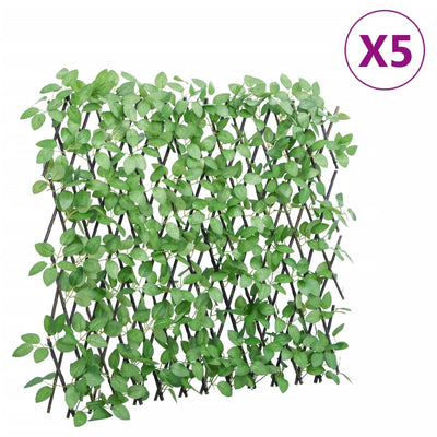  Artificial Ivy Trellis Expandable 5 pcs Green 180x65 cm