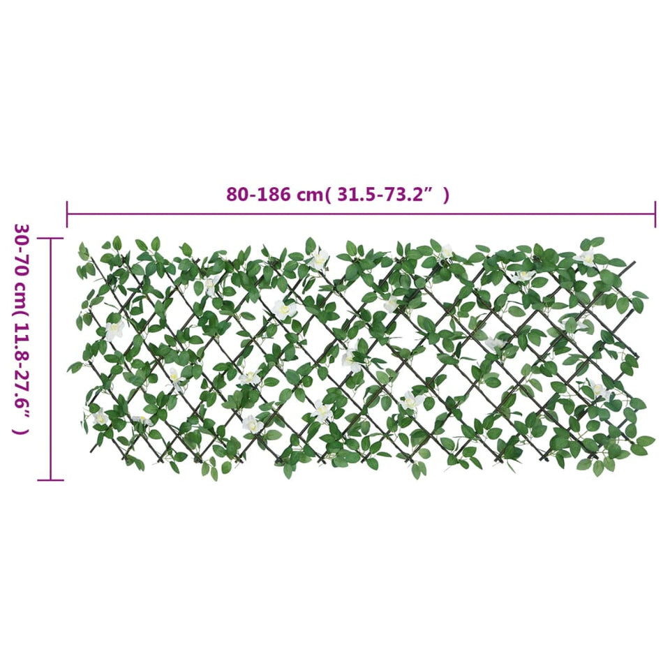 Artificial Ivy Trellis Expandable Green 186x70 cm