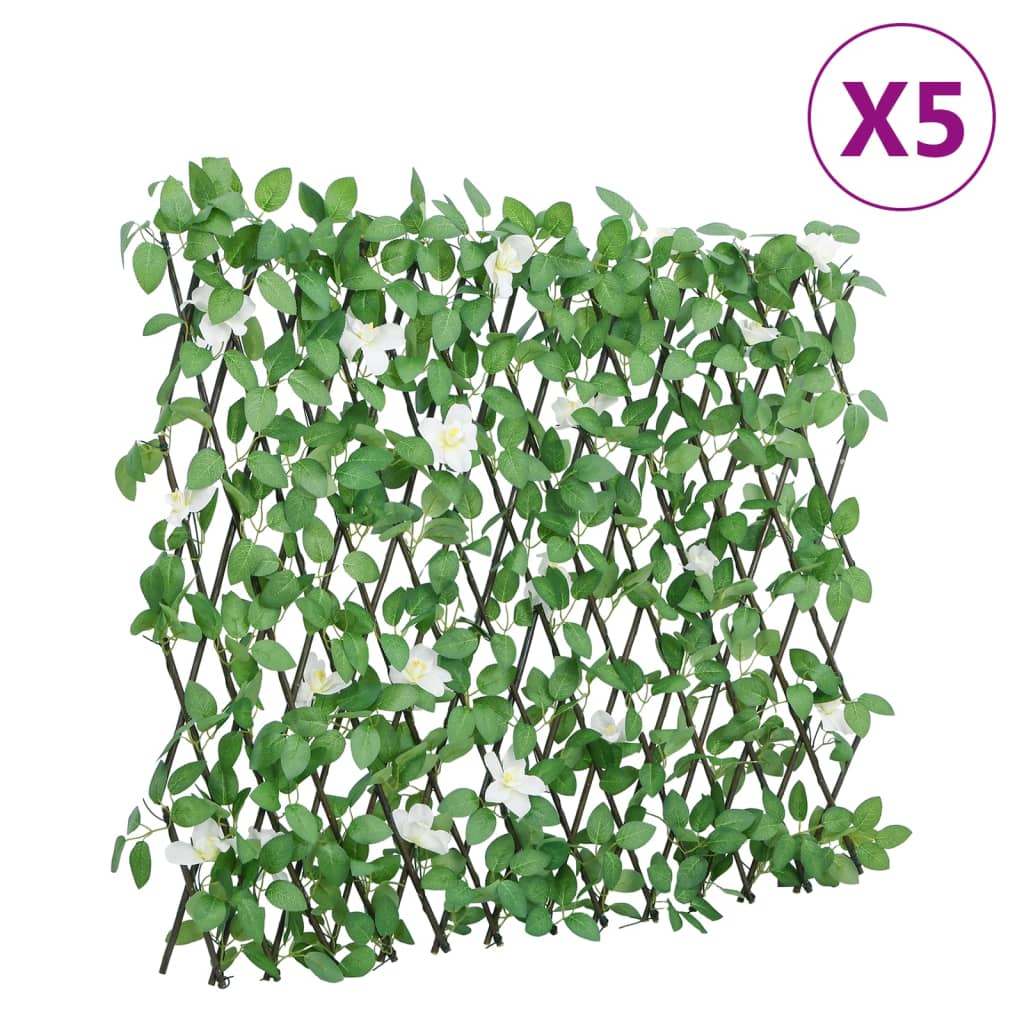 Artificial Ivy Trellis Expandable Green 5 pcs 186x70 cm