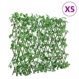 Artificial Ivy Trellis Expandable Green 5 pcs 186x70 cm