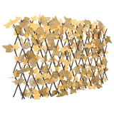 Artificial Maple Leaf Trellis Expandable Orange 180x60 cm