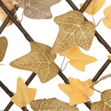 Artificial Maple Leaf Trellis Expandable Orange 180x60 cm