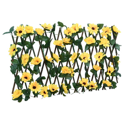  Artificial Ivy Trellis Expandable Yellow 180x20 cm