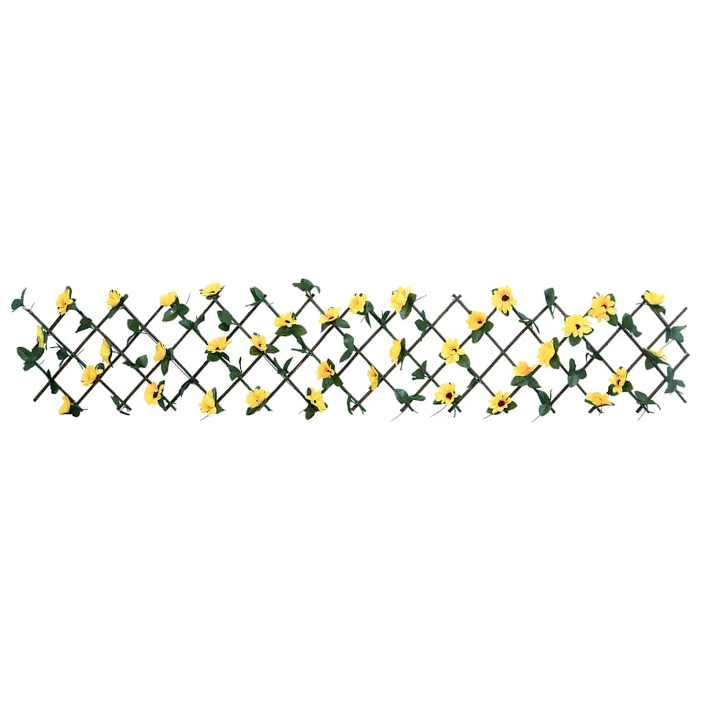  Artificial Ivy Trellis Expandable Yellow 180x20 cm