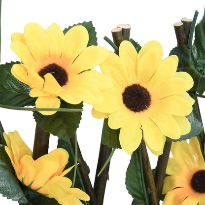  Artificial Ivy Trellis Expandable Yellow 180x20 cm