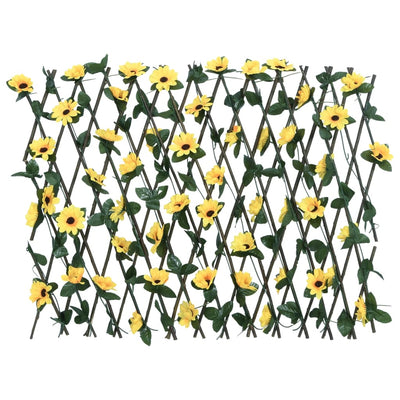  Artificial Ivy Trellis Expandable Yellow 180x60 cm