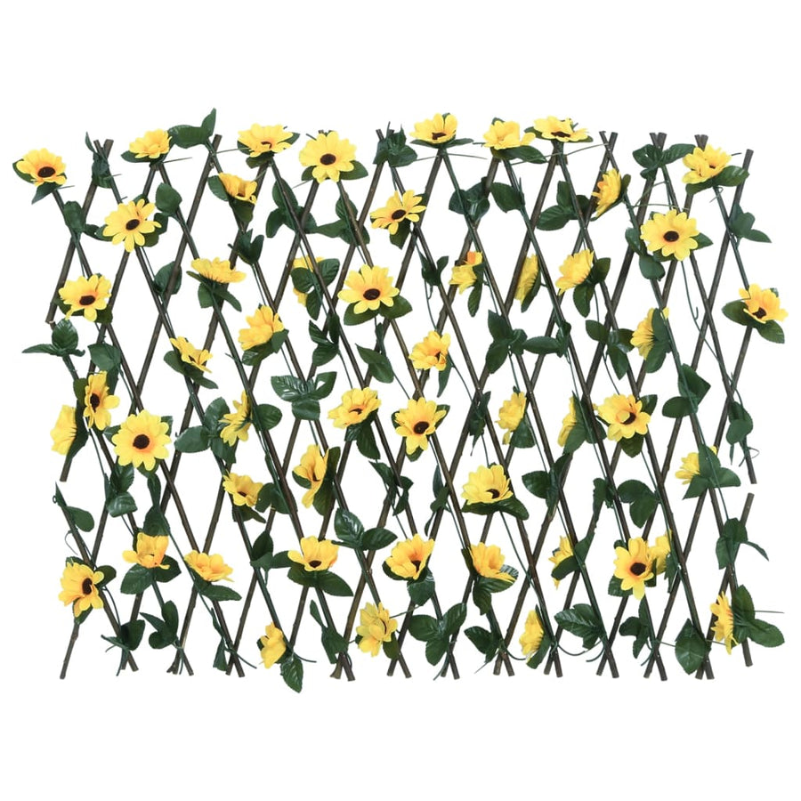  Artificial Ivy Trellis Expandable Yellow 180x60 cm