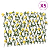  Artificial Ivy Trellis Expandable 5 pcs Yellow 180x60 cm