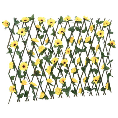  Artificial Ivy Trellis Expandable 5 pcs Yellow 180x60 cm