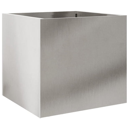 vidaXL Planter Silver Stainless Steel Good for small plants Tough
