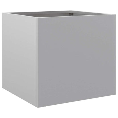 Planters 2 pcs Silver 32x30x29 cm Galvanised Steel
