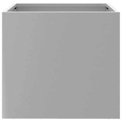 Planters 2 pcs Silver 32x30x29 cm Galvanised Steel