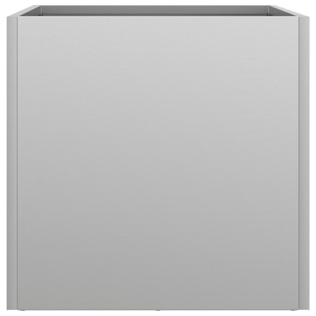 Planters 2 pcs Silver 32x30x29 cm Galvanised Steel