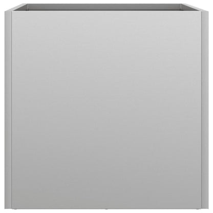 Planters 2 pcs Silver 32x30x29 cm Galvanised Steel
