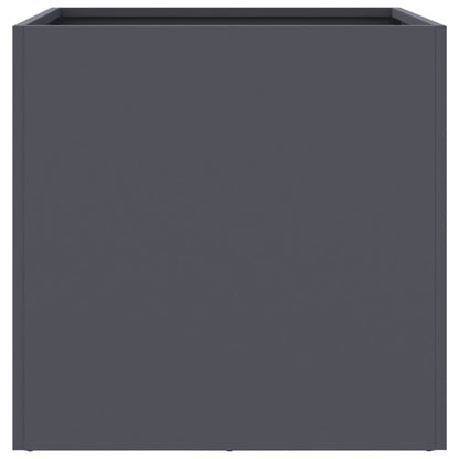 vidaXL Planter Set of 2 Anthracite Cold-rolled steel Medium