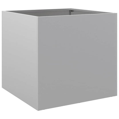 Planters 2 pcs Silver 42x40x39 cm Galvanised Steel