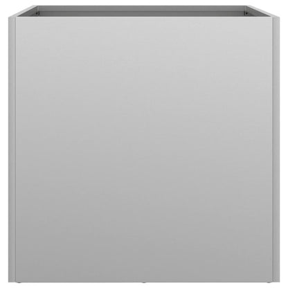 Planters 2 pcs Silver 42x40x39 cm Galvanised Steel