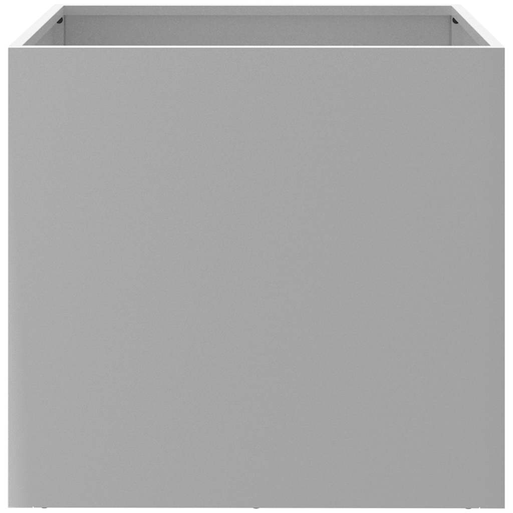 Planters 2 pcs Silver 49x47x46 cm Galvanised Steel