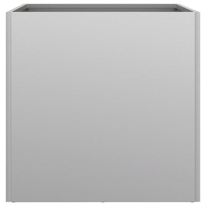 Planters 2 pcs Silver 49x47x46 cm Galvanised Steel