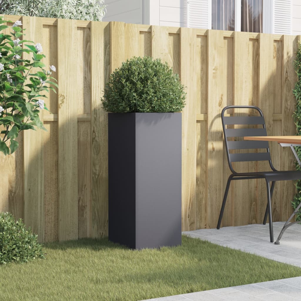 vidaXL Planter Anthracite Cold-rolled steel Medium Durable Planter