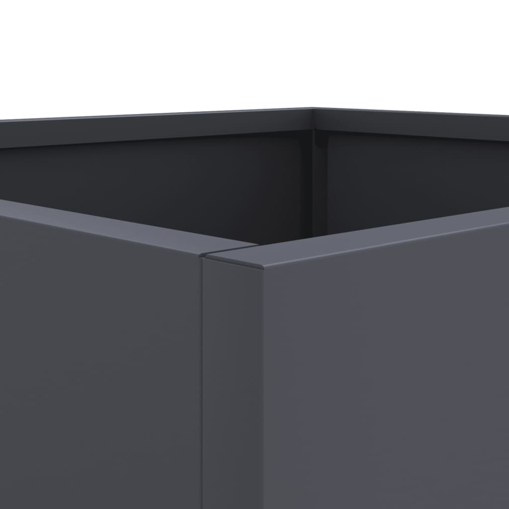 vidaXL Planter Anthracite Cold-rolled steel Medium Durable Planter
