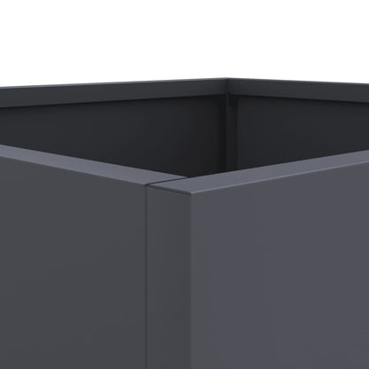 vidaXL Planter Anthracite Cold-rolled steel Medium Durable Planter