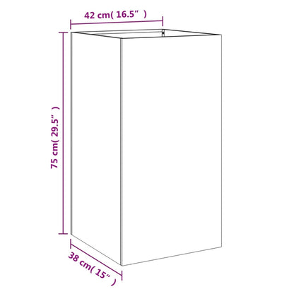 Planter Anthracite Cold-rolled steel Medium Decorative Inlays