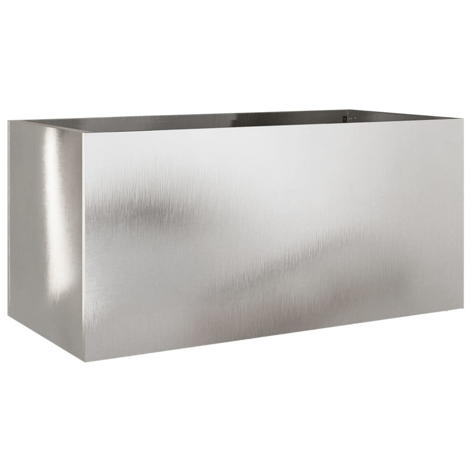 Planter Silver 62x30x29 cm Stainless Steel