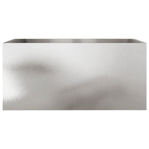 Planter Silver 62x30x29 cm Stainless Steel