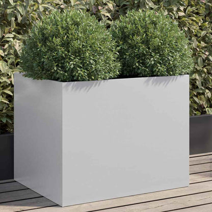 Planter Silver 62x47x46 cm Galvanised Steel