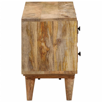 TV Stand with 2 Drawers 43.3"x11.8"x17.7" Solid Wood Mango
