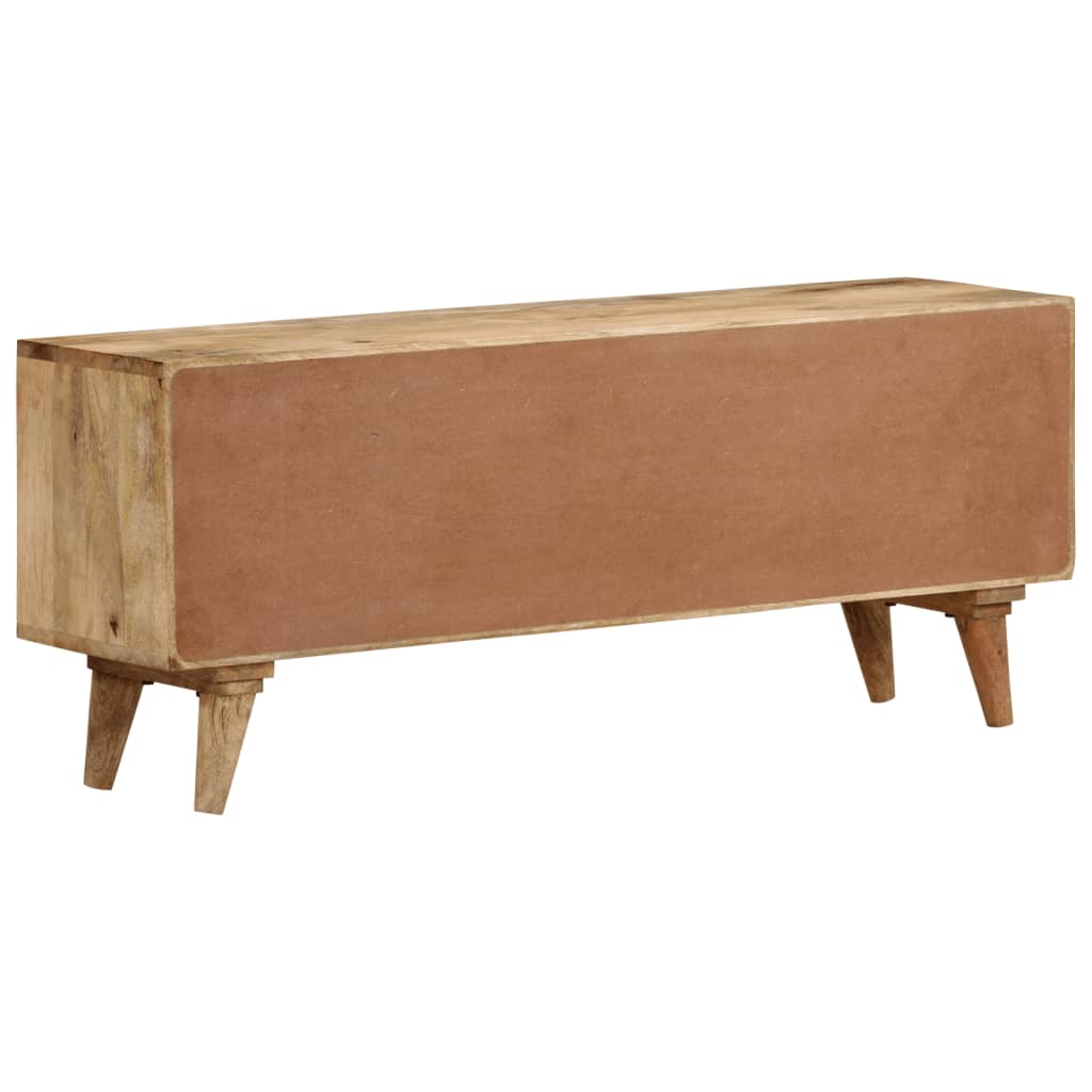 TV Stand with 2 Drawers 43.3"x11.8"x17.7" Solid Wood Mango